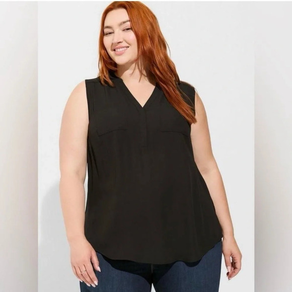 Torrid Harper Georgette Sleeveless Blouse - Picture 1 of 9